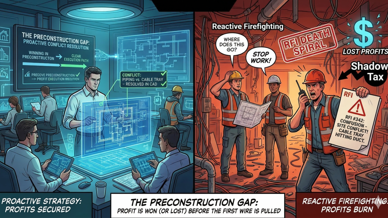 The Preconstruction Gap: Why Your Profit is Won (or Lost) Before the First Wire is Pulled
