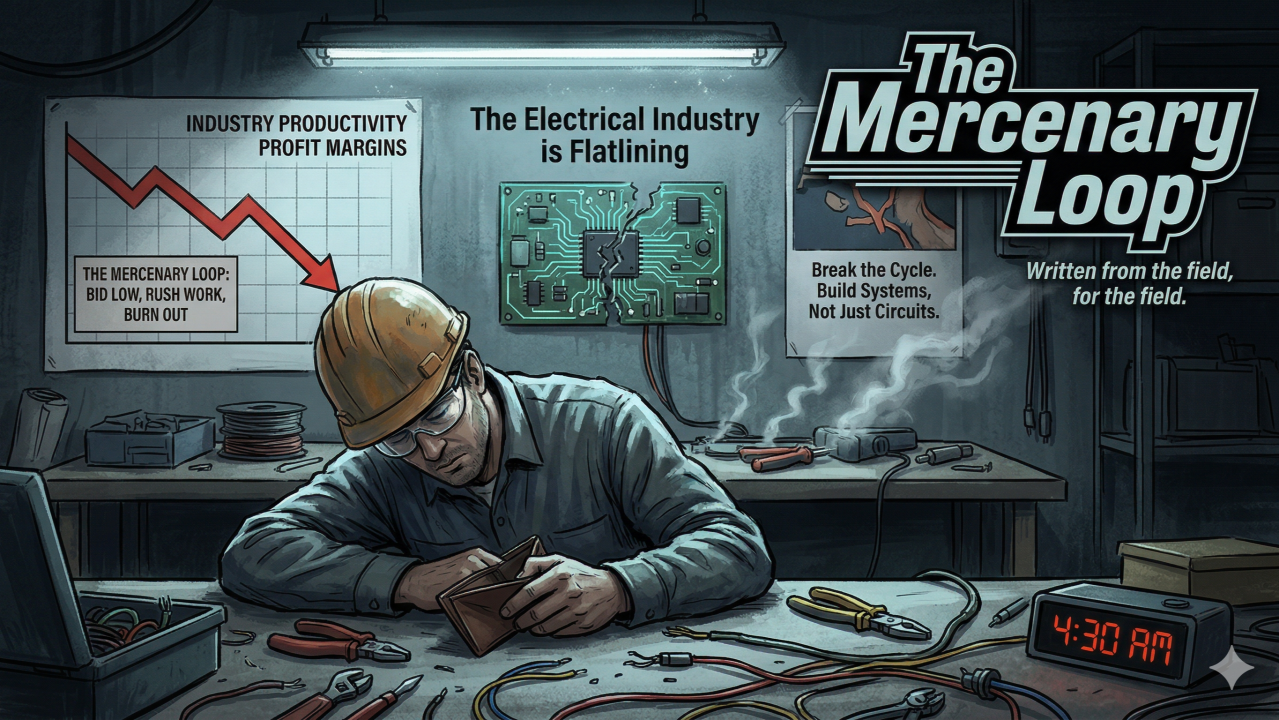 The Mercenary Loop: Why the Electrical Industry is Flatlining